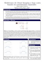 Mediciones de Ghost Imaging a bajo costo basado en correlaciones espaciales