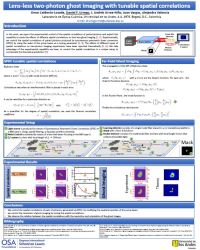 Lens-less two-photon ghost imaging with tunable spatial correlations